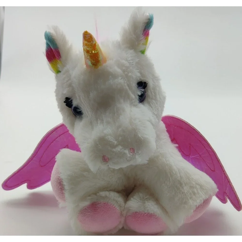 Barbie Pets Unicorn Pegasus Pink Wing Rainbow Ear Plush Stuffed Animal 6